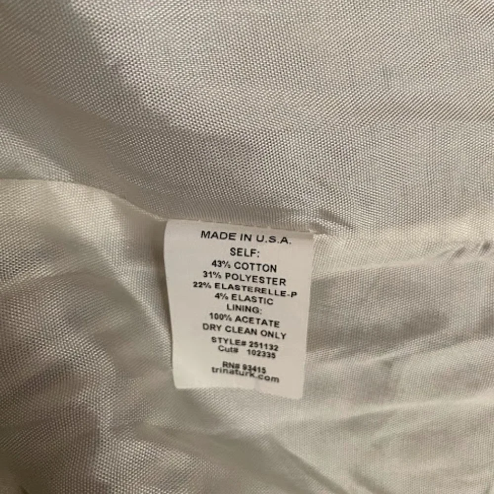 Trina Turk black and white seersucker dress sz 2 - Picture 4 of 7